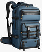Ponhog Travel Backpack for Men, 50L Carry On Flight Approved Convertible Duffle Bag with Shoe Compartment, 17 inch Laptop Luggage with USB Charging Port for Weekender Hiking, Blue - color: Blue