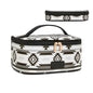 Montana West X Wrangler Travel Makeup Bag 2pcs Set Large Cosmetic Bag with Makeup Brush Holder Portable Make Up Organizer Cute Toiletry Bag with Divider and Handle for Women Aztec - color: Aztec-Black