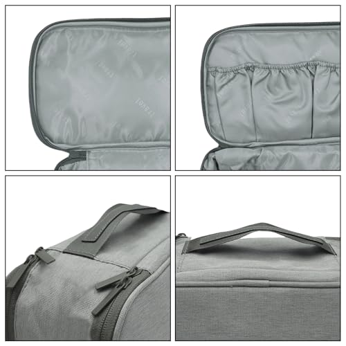 Portable Underwear Bra Storage Bag Waterproof Travel Organizers Multi-Layer Toiletry Packing Cube - color: new-grey