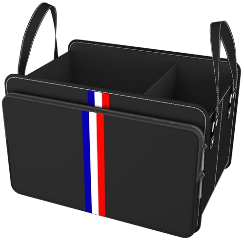 Homeve Trunk Organizer for Car, Waterproof Collapsible 3 Compartments Car Organizer, Foldable Storage for Car Accessories, Tools, Sundries for Women Men, Tote Bag (Black Black, Standard) - color: Black