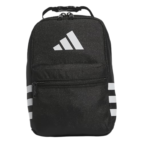 adidas Kids Santiago Lunch Bag – Insulated Cooler Lunchbox for Girls & Boys, 8L, Twill Grey/Grey/Rose Gold/4, One Size - color: Twill Grey/Grey/Rose Gold/4