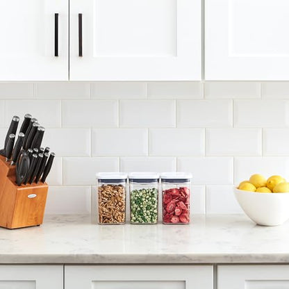 OXO Good Grips 3-PC Small Square Short POP Container Set,(Pack of 2) - size: Container Set (Pack of 2)