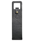 Premium Collection Single Bottle Wine Tote, Black | Genuine Leather, Elegant & Durable, Secure Locking Strap, Sophisticated Gift for Wine Enthusiasts - color: Black