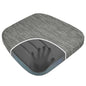 baibu Kitchen Chair Cushions, Dual-Layer Patented Design Molded Memory Foam Dining Chair Pads with Ties and Washable Cover, 17" x 16" x 2", Grey - color: Grey, size: 1 Count (Pack of 1)