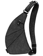MRang Sling Crossbody Bags Trendy Travel Anti Theft Safe Purse Bags for Women Men Waterproof - color: Strap on Right Shoulder-black