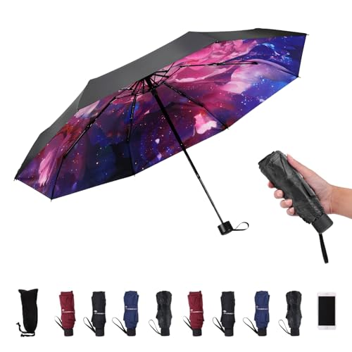 SY COMPACT Travel Umbrella - Lightweight Portable Mini Compact umbrellas-Factory outlet shop - color: pony