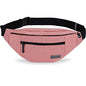 MAXTOP Large Crossbody Fanny Pack with 4-Zipper Pockets,Gifts for Enjoy Sports Festival Workout Traveling Running Casual Hands-Free Wallets Waist Pack Phone Bag Carrying All Phones - color: New Pink, style: Large Fanny Pack(4 Zipper Pockets)