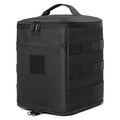 Tactical Camping Storage Bag 7L Utility Tote Bag Trunk Organizer (Black) - color: Black