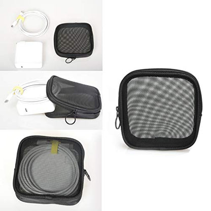 patu Mesh Travel Toiletry Bag, Transparent Standing Pouch, Portable Shaving Washing Kits Organizer, Personal Care Trip Case, 4 Packs, Size S, Black - size: S, Black (4 pcs)