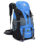 Bseash 50L Hiking Backpack, Water Resistant Lightweight Outdoor Sport Daypack Travel Bag for Camping Climbing Skiing Cycling (Light Blue - No Shoe Compartment) - color: Light Blue - No Shoe Compartment