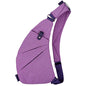 MRang Sling Crossbody Bags Trendy Travel Anti Theft Safe Purse Bags for Women Men Waterproof - color: Strap on Right Shoulder-purple