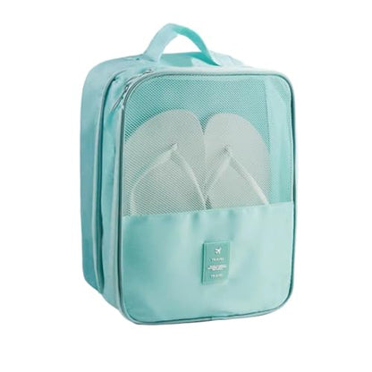 Shoe Bags for Travel,Shoe Bag Holds 3 Pair of Shoes,Shoe Storage Pouch for Travel and Daily Use,Shoe Organizer Travel Essentials for Packing in Suitcase,Waterproof - size: Sky Blue