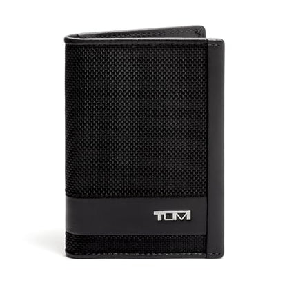 Tumi 01192274 ALPHA SLG Multi-Window Card Case Official Genuine Product, Black, One Size