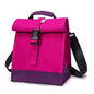 SUNNY BIRD Insulated Lunch Bag Rolltop Lunch Box Tote Lunchbox Bag for Women, Girls, Teens and Kids (Purple) - color: Purple