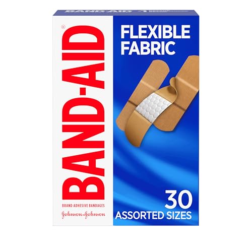 Band-Aid Brand Flexible Fabric Adhesive Bandages, Comfortable Sterile Protection & Wound Care for Minor Cuts & Burns, Quilt-Aid Technology to Cushion Painful Wounds, Assorted Sizes, 30 ct - size: 30 Count (Pack of 1), style: Assorted Sizes