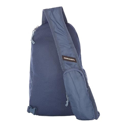 Eddie Bauer Stowaway Packable Sling Bag | Travel | Outdoor | Lightweight | Compact | Ripstop Nylon, Tile Blue-10L - color: Tile Blue