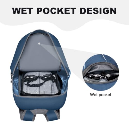 MIYCOO Backpack - Ultra Lightweight Packable Backpack for Travel Camping, Hiking Back Pack Waterproof Foldable Daypack for Men Women Blue - color: Blue
