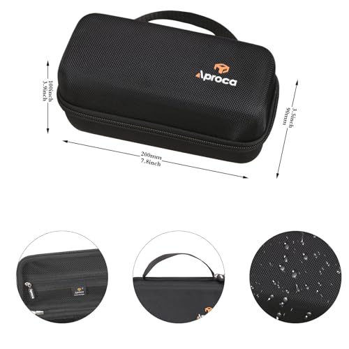 Aproca Black Hard Travel Storage ProtectiveCase, for Ceptics World Travel Adapter Kit - color: Black