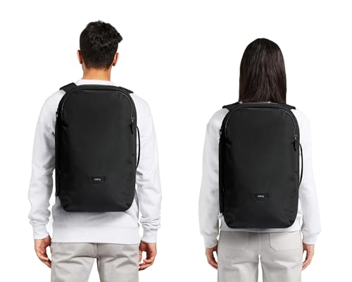 Bellroy Transit Travel Pack Pro (30–38 liter carry-on travel backpack, with laptop sleeve, RFID protection and zip bottle pocket) - Black - color: Black