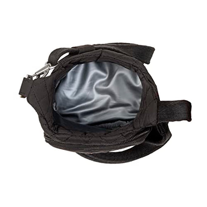 Travelon Anti-Theft Boho Insulated Water Bottle Tote - color: Black Solid