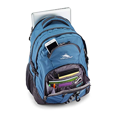 High Sierra Access 2.0 Laptop Backpack, Graphite Blue/Mercury, One Size - color: Graphite Blue/Mercury