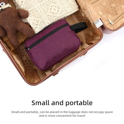 Icramsy Travel Toiletry bag Toiletry bag for women men Hanging Cosmetic bag Travel accessories for Women Men (Deep purple) - color: Deep purple