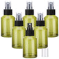 Segbeauty 6pcs 2oz Perfume Travel Refillable Bottles, Small Travel Size Spray Bottle for Hair, 60ml Empty Mini Glass Fine Mist Spray Bottles, Green Perfume Cologne Atomizer Sprayer Bottle for Liquids - size: 2 fl oz