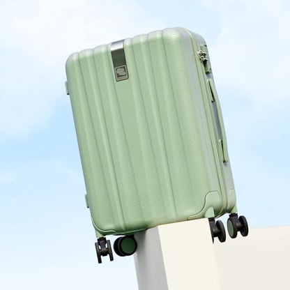 Hanke Luggage Sets 2 piece Carry On Luggage with Wheels PC Hard Shell Suitcases Lightweight Checked Travel Luggage Large Travel Suitcase Woman Men 20/29 Inch(Bamboo Green) - color: Bamboo Green, size: 2 Piece Set（20/29）