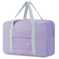 For Spirit Airlines Personal Item Bag Foldable Travel Duffel Bag Tote Carry on Luggage Duffle Overnight for Women and Men - color: 1112-Thick Series Purple-1