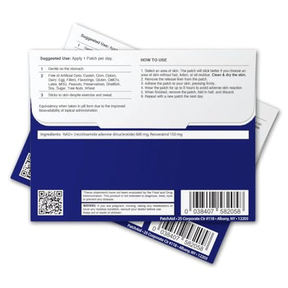 PatchAid NAD+ Patch 30-Day Supply