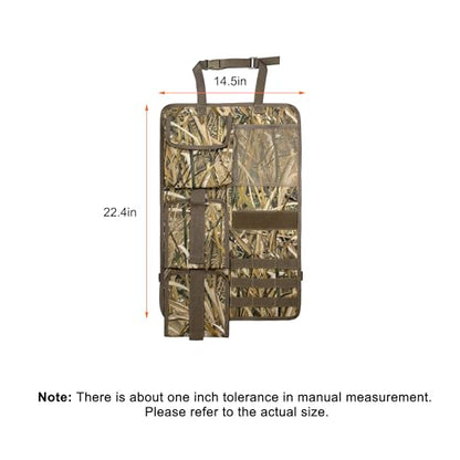 MYDAYS 2 Pack Tactical Seat Back Gun Rack, Camo Front Seat Organizer with MOLLE Panel Vehicle Gun Holder, Hunting Rifle/Shotgun (Camo1) - color: Camo1