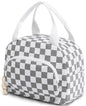 Lunch Bag Women Lunch Box for Women Adult Insulated Lunch Bag Small Cooler Lunch Tote Bags for Work Picnic Travel(Beige-Gray Plaid) - color: Beige-Gray Plaid