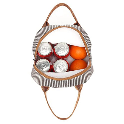 FlowFly Insulated Lunch Cooler Bag - Tote Bag Organizer for Women/Men, Coffee - color: Coffee