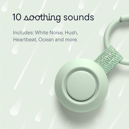 Hatch Go | Portable Sound Machine for Babies and Kids | Sleep Soother | 10 Soothing Sounds | White Noise | Shush | Travel | Registry Gift | Baby Shower | Clips on Stroller | Mint - color: Mint