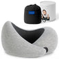 Ostrichpillow Go Neck Pillow, Travel Pillows for Airplanes, Premium Memory Foam Travel Pillow, 360º Ergonomic Design, Asymmetrical Sides, Travel Bag Included, Washable Modal Cover - color: Midnight Gray