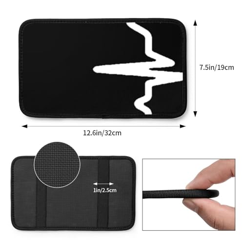 Airplane Pilot Heartbeat Universal Center Console Armrest Cover Pad Car Armrest Protector for Most Cars, Suvs & Trucks, Cushion with Easy Installation