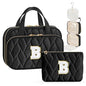 YOOLIFE Gifts for Friends - Friendship Gifts for Women, Travel Toiletry Bag for Women, Hanging Toiletry Bag, Monogrammed Initial Toiletry Pouch Makeup Bag Black - B - color: Black, style: B
