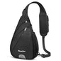 Seektop Anti Theft Crossbody Bag for Women RFID Blocking Waterproof Sling Backpack Lightweight 400D Nylon Small Chest Pack Shoulder Bag for Travel Hiking Commuting Men Black - color: Black