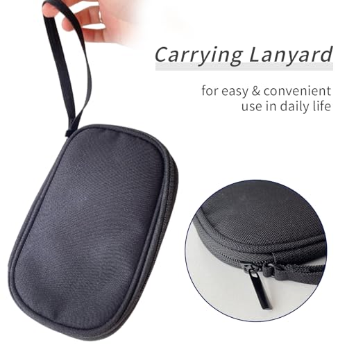 Electronics Organizer Travel Case, Cable Organizer Travel Essentials Tech Pouch,Suitable for Charger, Cable, Phone，Flash Drive,Black - color: Black