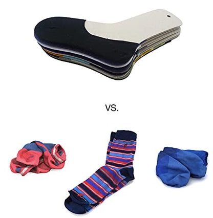 TATYZ Cardboard Sock Inserts Form Blockers, Sock Shaper and Organizer for Storage or Display - 10 PCS (Medium) - size: Medium