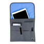 SO~MINE Airplane Pocket Organizer | Tray Table Cover | In Flight Seat Back Organizer Bag | Commuter Essential Travel Bag | Media Pouch For Flying | Travel Gift | Attaches To Luggage - color: Charcoal Cobalt