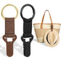Niveaya Hat Clip for Travel on Bag - 2 Pack, Vacation Beach Cruise Essentials Accessory for Travel Handbag Backpack Luggage, Securely Hold to Keep Hat Shaped, Black+Brown - color: 2pcs Black+brown