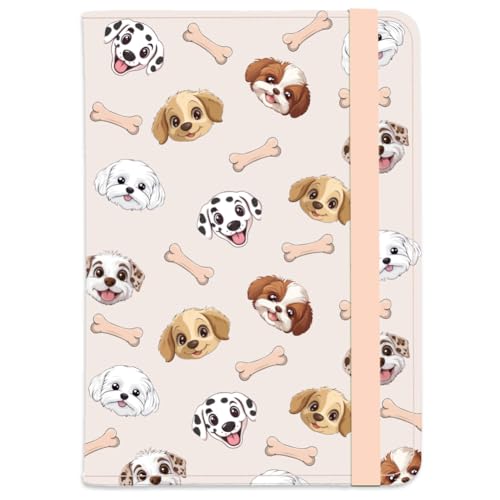Cute Dog Passport Holder Cover Luggage Airplane Puppy Bones Pink Travel Wallet Passport Case with Credit Card Slots for Women Men Travelling Essentials for Flying - color: Dog