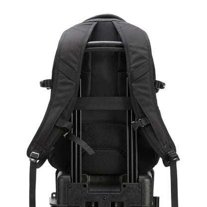 Amazon Basics Travel Laptop Backpack with Multiple Pockets and Compartments for 15.6 inch Laptop, Water Resistant, Spacious with Padded Shoulder Straps, Black | for 15.6 inch Laptop - size: 15.6"