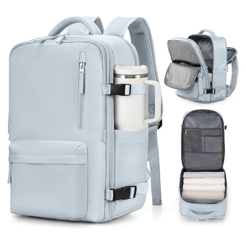 VGCUB Carry on Travel Backpack for Women Men Large Laptop Gym Work Frontier Airlines Personal Item Bag Business Airport Lightweight Backpack Flight Approved Mochilas de Viaje,Blue - color: Blue, style: Large