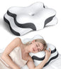 Osteo Sustained Cervical Health Neck Pillow, Contour Zoned Design Ergonomic Pillow for Pain Relief, No-Temperature Affected Memory Foam Pillows, Cooling Pillow Support Side, Back, Stomach Sleeper