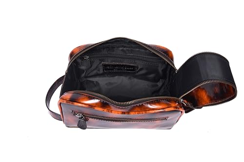 10" Premium Leather Toiletry Travel Pouch With Waterproof Lining | King-Size Handcrafted Vintage Dopp kit By Aaron Leather Goods (Canary Brown) - color: Canary Brown