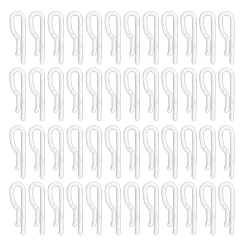 100PCS Shirt Folding Clips: Clothespin Fabric Holder - Clear Shirt Folding Clasp - Plastic Clip for Garments Pants Socks Ties Organizing White - color: Transparent