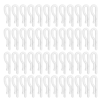 100PCS Shirt Folding Clips: Clothespin Fabric Holder - Clear Shirt Folding Clasp - Plastic Clip for Garments Pants Socks Ties Organizing White - color: Transparent