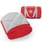 STOVER Large Waterproof Outdoor Stadium Blanket- Extra Thick Soft Fleece Camping Blanket for Travel, Picnics, Sports, Dogs 79"x55", Warm, Windproof, Sand-Proof, Lightweight, Packable (Stadium Scarlet) - color: 01 - Stadium Scarlet